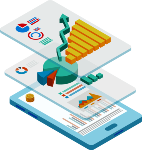 Clipart showing financial statement analysis